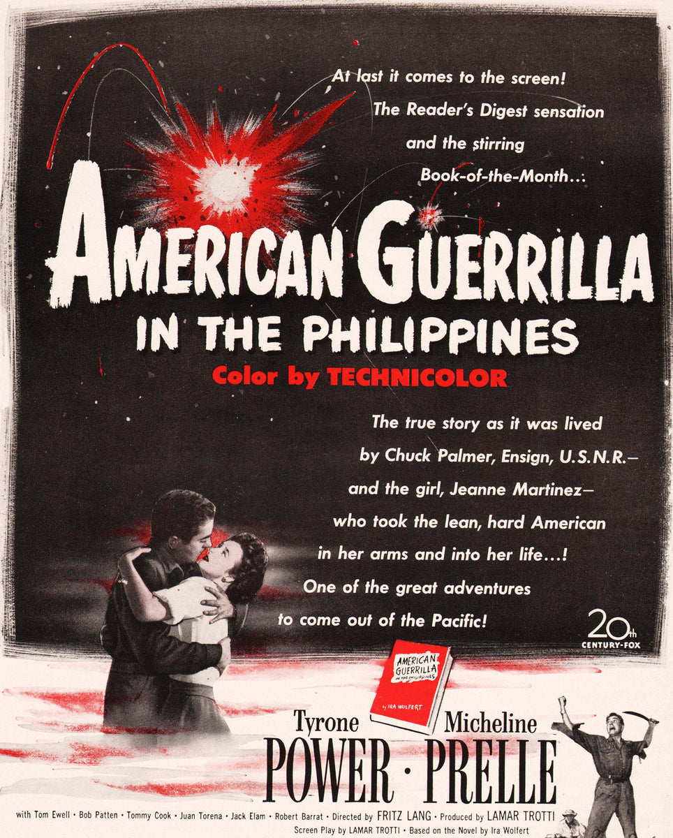 Original Advertising Classic Movie Poster, 1950 American Guerrilla in -  Ruby Lane