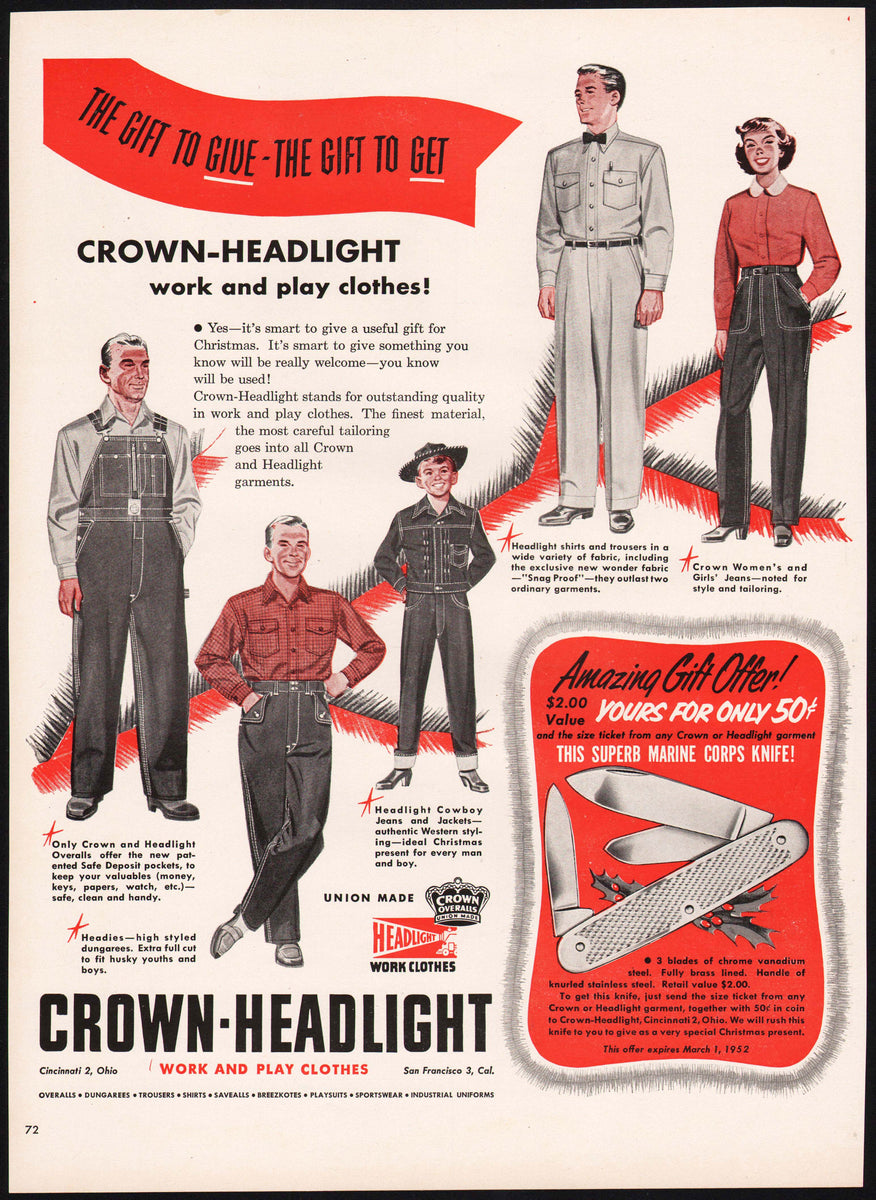 40年代 Crown-Headlight アンティーク広告 【公式通販】