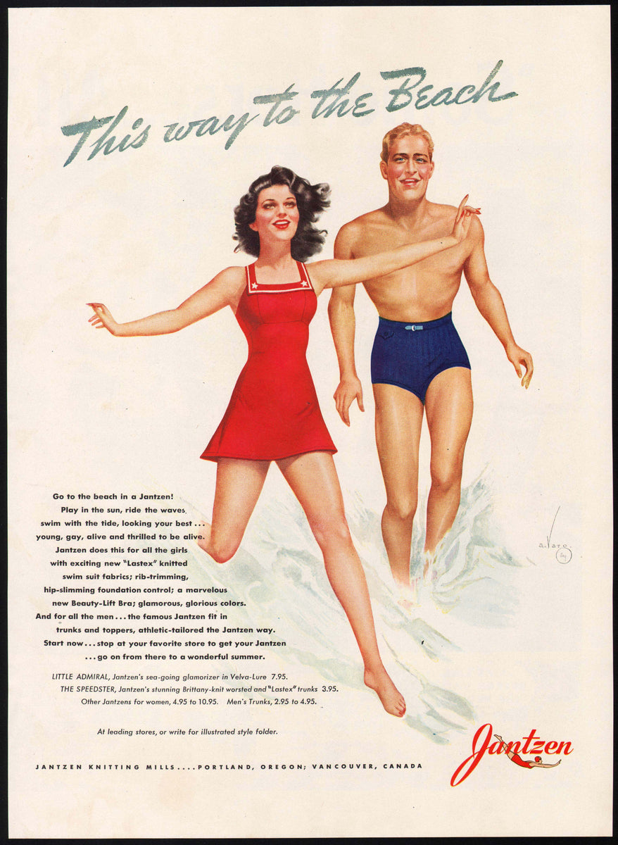 Jantzen (Lingerie) 1952 Mermaid, Brassiere — Advertisement