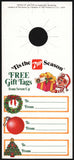 Vintage bottle ringer 7 UP Free Gift Tags elf pictured 1983 new old stock n-mint