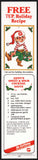 Vintage carton stuffer 7 UP Holiday Recipe Zippys Cocktail Sauce 1982 n-mint
