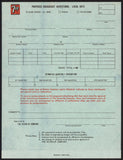 Vintage form 7 UP Proposed Broadcast Advertising Local Rate unused excellent++