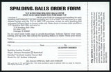 Vintage order form 7 UP Spalding Balls dated 1982 unused new old stock n-mint+