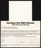 Vintage bottle ringer 7 UP Super Star 1982 Calendar George Brett Magic Johnson