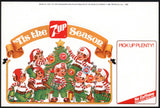 Vintage shelf sign 7 UP Tis The Season Holiday Helper elves 1982 unused n-mint