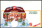 Vintage shelf sign 7 UP Tis The Season Holiday Helper elves 1983 unused n-mint