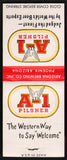 Vintage full matchbook A-1 PILSNER beer eagle logo Arizona Brewing Phoenix unused