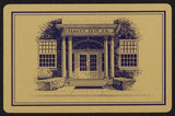 Vintage single playing card ALBANY FELT CO gold background entrance pictured New York