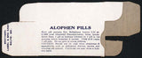 Vintage box ALOPHEN PILLS Amherst Pharmacy empty new old stock Amherst Virginia