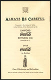 Vintage booklet COCA COLA Always Be Careful Safety Sue with envelope Sanford NC