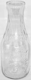 Vintage milk bottle ARSHAMOMAQUE DAIRY FARMS embossed TREQ Greenport Long Island