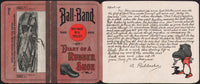 Vintage brochure BALL BAND Diary of Rubber Shoe early litho outstanding graphics
