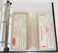 Vintage huge BANK CHECK COLLECTION over 250 different from the 1870s to the 1970s