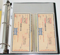 Vintage huge BANK CHECK COLLECTION over 250 different from the 1870s to the 1970s