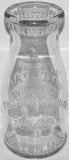 Vintage milk bottle BELLOWS FALLS COOP CREAMERY Vermont round embossed half pint