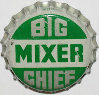 Vintage soda pop bottle cap BIG CHIEF MIXER cork lined unused new old stock