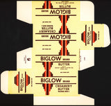 Vintage box BIGLOW CREAMERY BUTTER dated 1933 Avoca Wisconsin new old stock n-mint