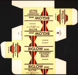 Vintage box BIGLOW CREAMERY BUTTER dated 1933 Avoca Wisconsin new old stock n-mint