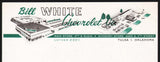 Vintage letterhead BILL WHITE CHEVROLET CO car dealership pictured Tulsa Oklahoma