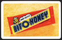 Vintage playing card BIT-O-HONEY Candy Chews Honey Nutty candy bar bee pictured