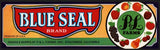 Vintage label BLUE SEAL fruit pictured P and L Farms Strathmore California n-mint+