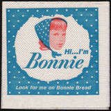 Vintage napkin BONNIE BREAD picturing the Bonnie girl unused new old stock n-mint