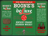 Vintage label BOONES DELUXE Kentucky Whiskey barrel still Meadowlawn Kentucky