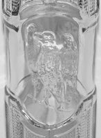 Vintage soda pop bottle BOOSTER BEVERAGES embossed eagle picture E Chicago Indiana