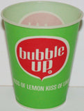 Vintage paper cup BUBBLE UP soda pop Kiss of Lemon Kiss of Lime unused n-mint+