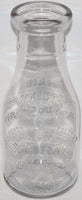 Vintage milk bottle BUCKS PLACE round embossed pint Kansas City Missouri n-mint