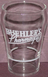Vintage glass BUEHLERS PHARMACY soda fountain with syrup line Eldon Missouri