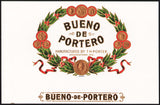 Vintage label BUENO DE PORTERO cigar box inner medals pictured embossed n-mint+