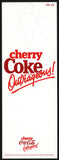 Vintage bottle ringer CHERRY COKE Outrageous unused new old stock n-mint condition