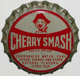 Vintage soda pop bottle cap CHERRY SMASH with boy pictured cork new old stock