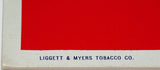 Vintage sign CHESTERFIELD Cigarettes Best For You Medical Specialist unused n-mint
