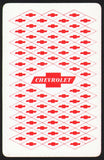 Vintage playing card CHEVROLET automobiles with tiny Chevy bowtie logos all over