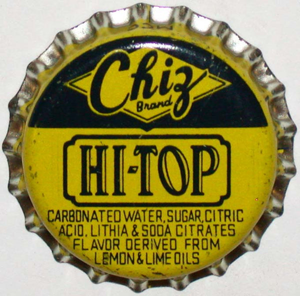 Vintage soda pop bottle cap CHIZ HI-TOP Chisholm Minnesota cork lined unused