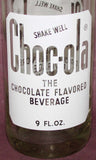 Vintage ACL soda pop bottle CHOC OLA Chocolate Beverage Cow Power Indianapolis