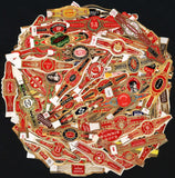 Vintage CIGAR BAND labels Lot of 115 ALL DIFFERENT mix #1 original new old stock