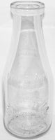 Vintage milk bottle CLOVERLEAF DAIRY CO embossed quart TREQ Springfield Missouri