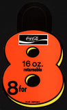Vintage bottle ringers COCA COLA shaped like an 8 Lot of 3 different unused n-mint