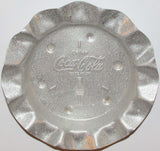 Vintage metal ashtray DRINK COCA COLA picturing the bottle in excellent++ condition