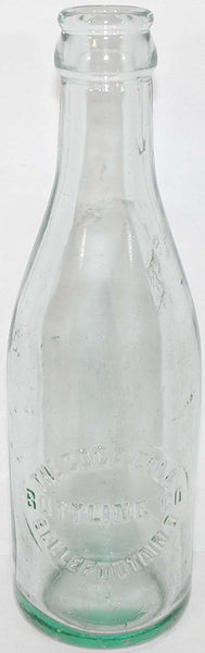 Vintage soda pop bottle COCA COLA embossed straight side Bellefontain Ohio error