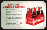 Vintage coupon COCA COLA carton pictured Pure gas oil unused new old stock n-mint