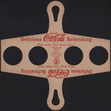 Vintage cardboard cup carrier DRINK COCA COLA Delicious Refreshing circa 1950s