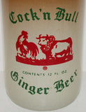 Vintage soda pop bottle COCK 'N BULL Ginger Beer bull and rooster pictured n-mint