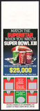 Vintage bottle ringer COCA COLA Superstar Super Bowl XIII scratch off n-mint+