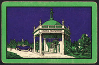 Vintage playing card COLONIAL FILLING STATION Beacon Oil Company Stoneham Mass