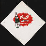 Vintage paper napkin COTT BEVERAGES picturing the bottle new old stock n-mint