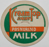 Vintage milk bottle cap CREAM TOP DAIRY Pasteurized Milk unused new old stock